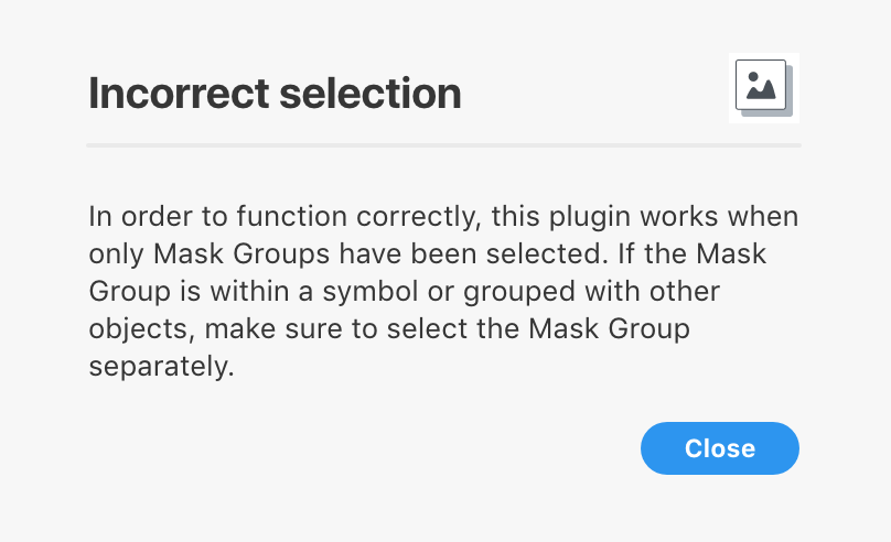 Mockup of the dialog modal for the plugin